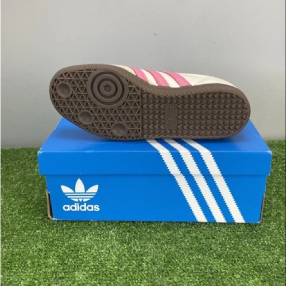 ADIDAS Women's Samba Lucid Pink and White Sneakers - Picture 5 of 5